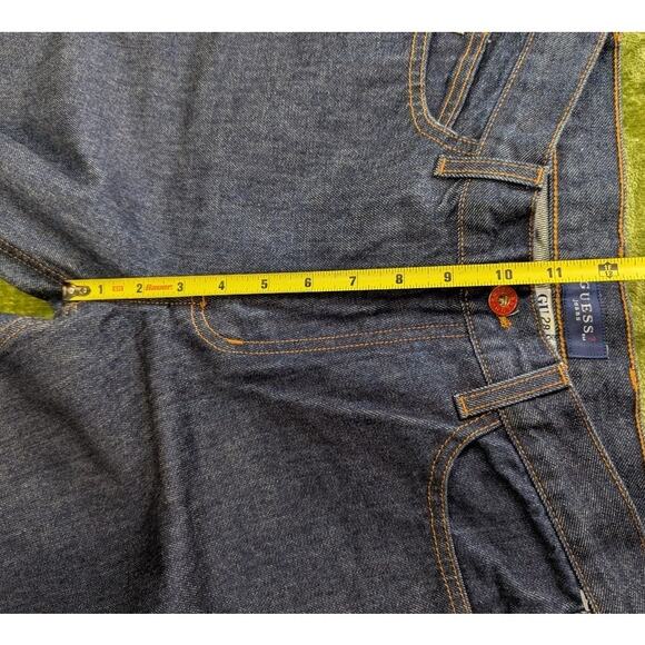 Vtg Guess Jeans 100% Cotton Relaxed Fit Size 28 Dark Wash Preppy Retro Classic - Picture 5 of 12